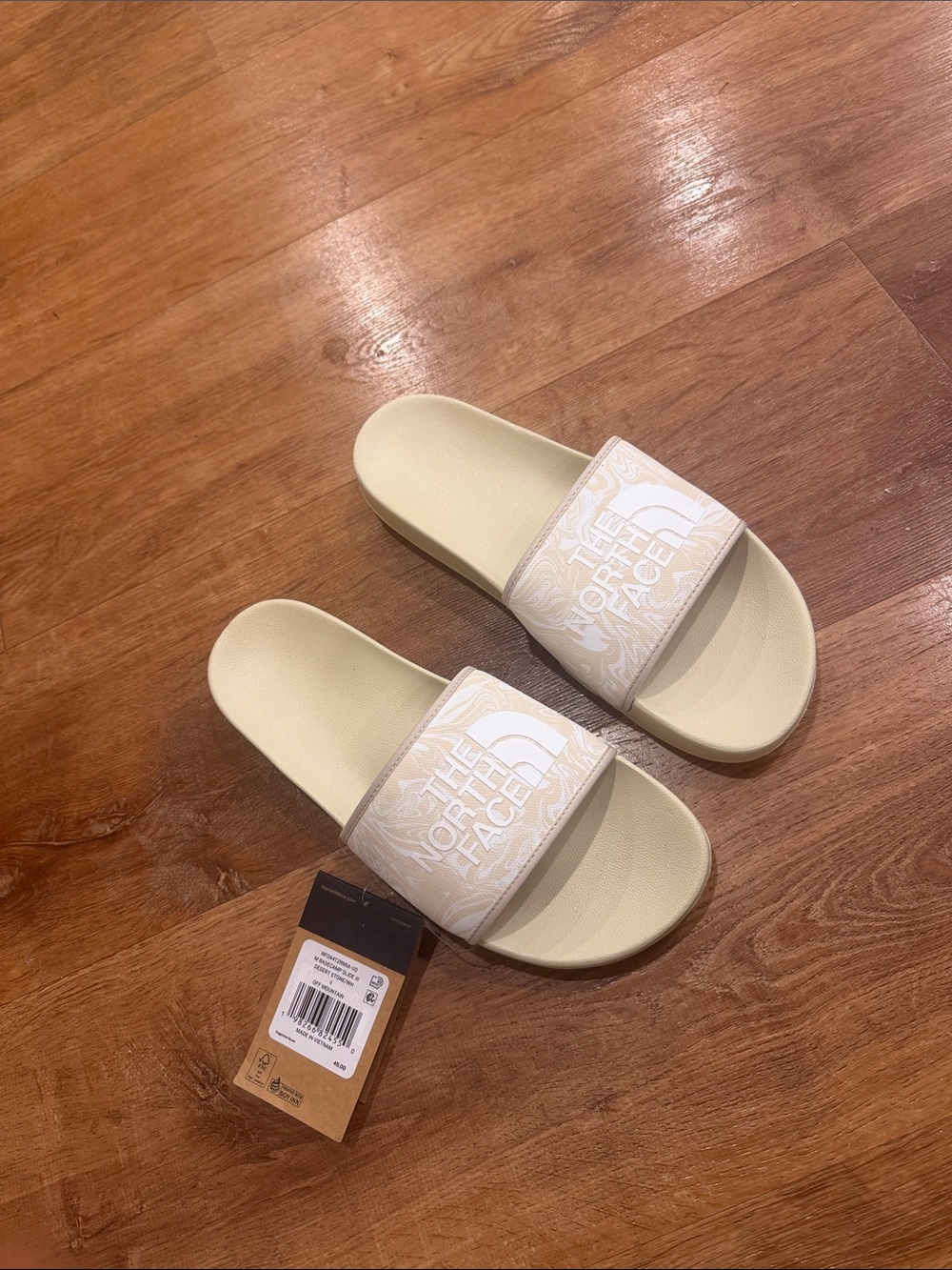 Size 11 The North Face Women's Cream Logo Slide Sandalsnew no box
